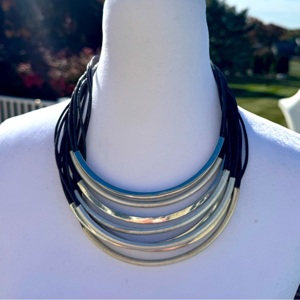 Lia Sophia Zip Line Necklace